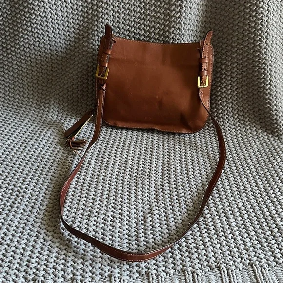 RLL Brown Woven Leather Crossbody Bag - Picture 5 of 6